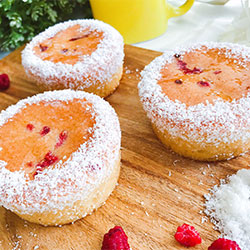 Flourless coconut raspberry - 3 inch - box of 6 thumbnail