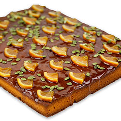 Flourless orange and almond - slab cake thumbnail