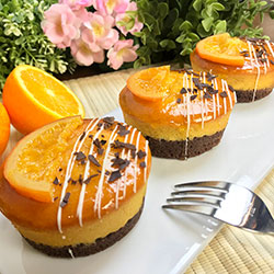 Flourless orange jaffa cake - 3 inch - box of 6 thumbnail