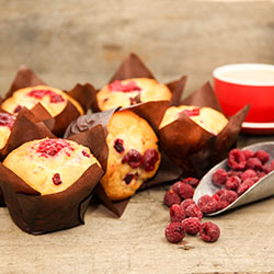 Raspberry gourmet muffin - box of 6 thumbnail