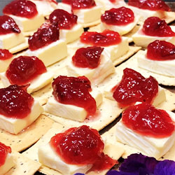 Lavosh, triple brie and cranberry bite - mini thumbnail