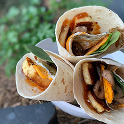 Vegetarian breakfast wrap thumbnail