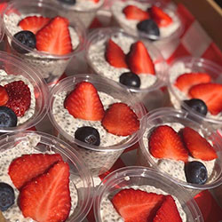 Petit chia seed pudding with almond milk thumbnail