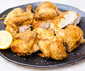 Oven roast quarter chicken thumbnail