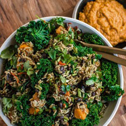 Vegan green rice salad thumbnail