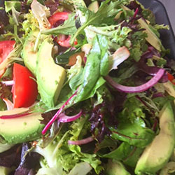 Avocado, mesculin and cucumber salad thumbnail