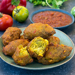 Corn and coriander fritter thumbnail