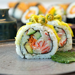 Inside out sushi roll thumbnail