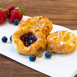 House baked Danish pastries contains pecans thumbnail